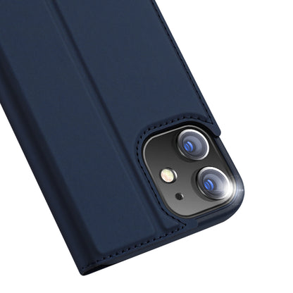 DUX DUCIS Skin Pro Series Smooth Texture PU Leather Stand Flip Folio Cover with Card Slot for iPhone 12 Pro 6.1 inch