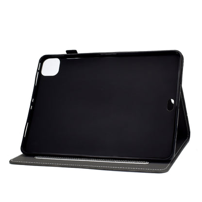 Solid Color Card Slots Stand Flip Leather Protective Shell for iPad Pro 11-inch (2020) / iPad Pro 11-inch (2018)