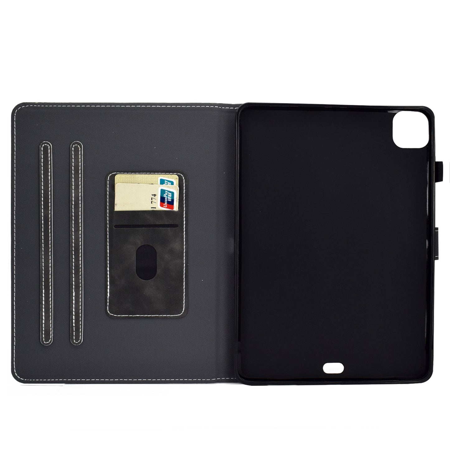 Solid Color Card Slots Stand Flip Leather Protective Shell for iPad Pro 11-inch (2020) / iPad Pro 11-inch (2018)