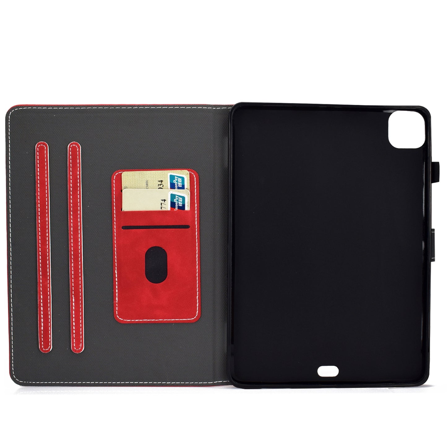 Solid Color Card Slots Stand Flip Leather Protective Shell for iPad Pro 11-inch (2020) / iPad Pro 11-inch (2018)