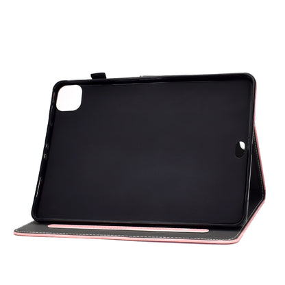 Solid Color Card Slots Stand Flip Leather Protective Shell for iPad Pro 11-inch (2020) / iPad Pro 11-inch (2018)