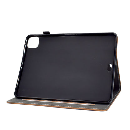 Solid Color Card Slots Stand Flip Leather Protective Shell for iPad Pro 11-inch (2020) / iPad Pro 11-inch (2018)