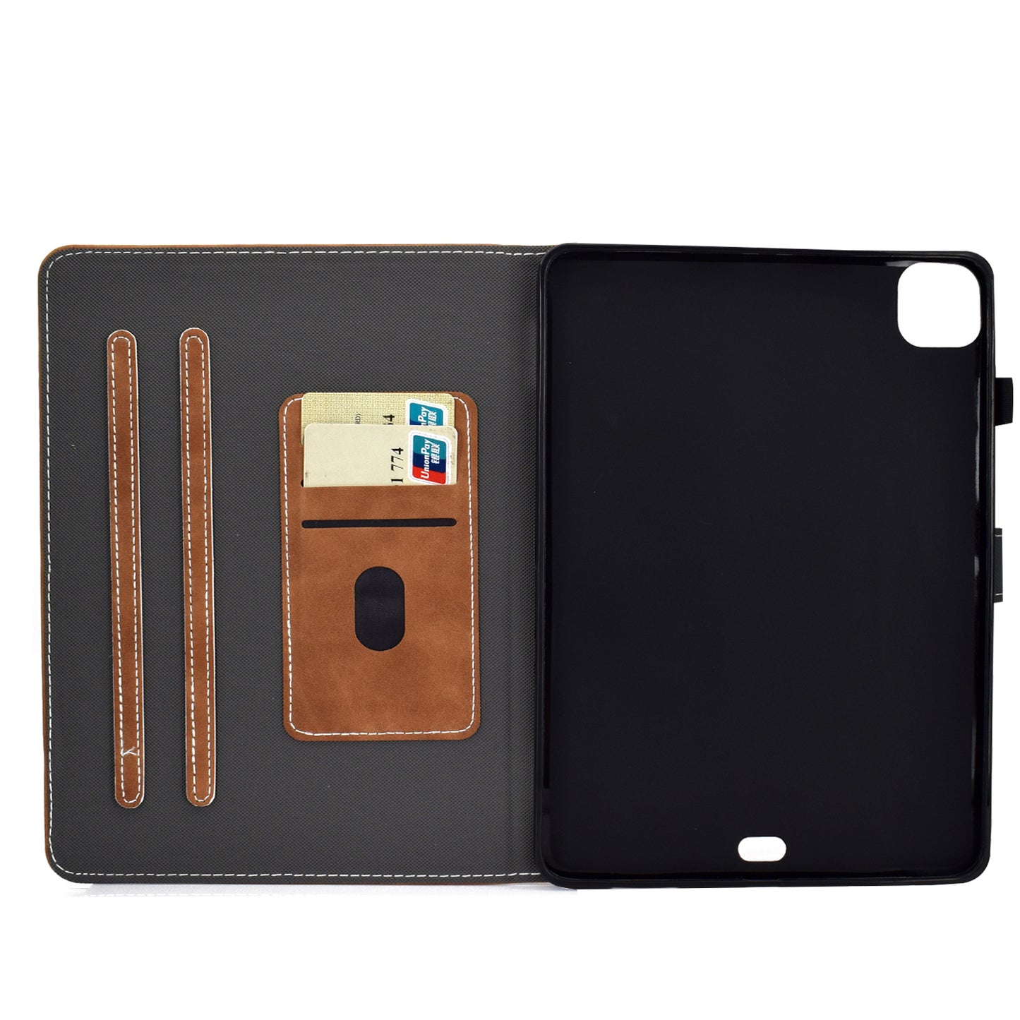 Solid Color Card Slots Stand Flip Leather Protective Shell for iPad Pro 11-inch (2020) / iPad Pro 11-inch (2018)