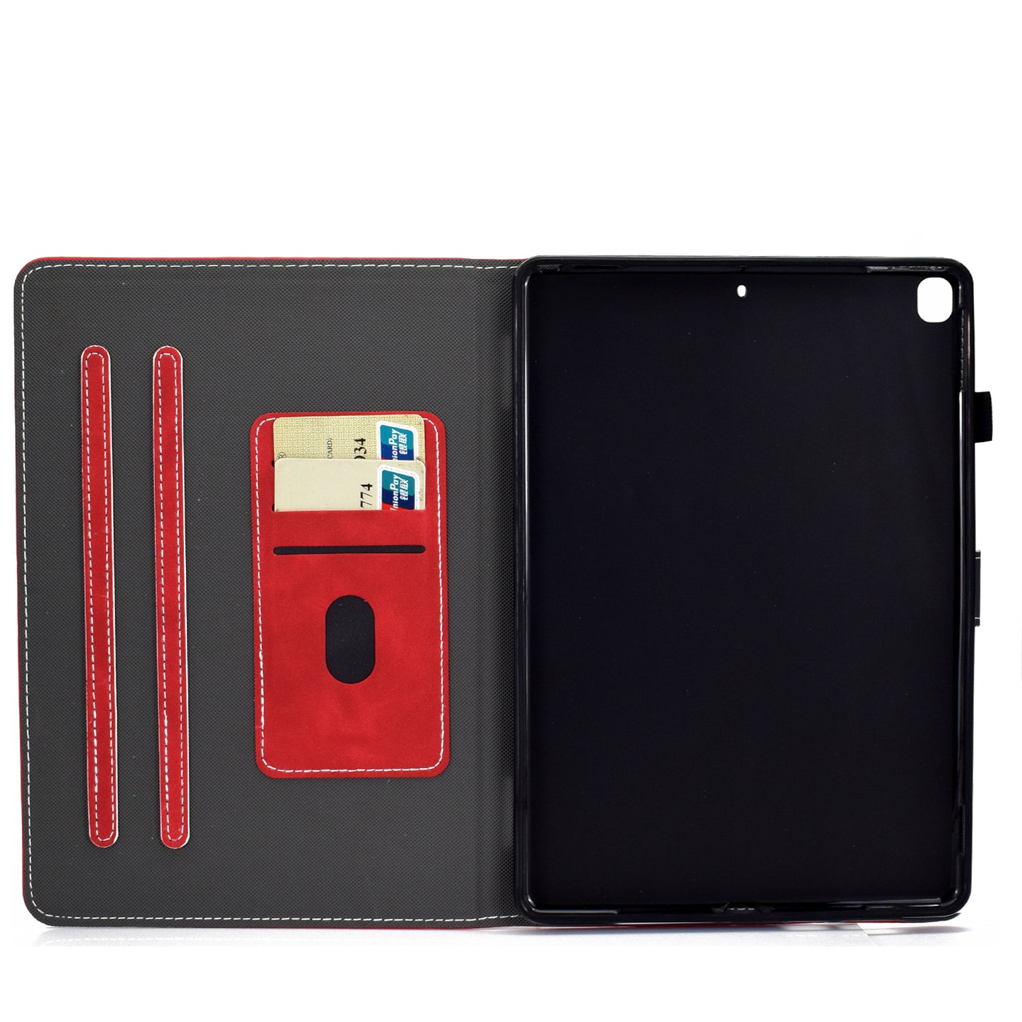 Solid Color Card Slots Stand Flip Leather Protective Cover for iPad 10.2 (2021)/(2020)/(2019) / iPad Air 10.5 inch (2019)