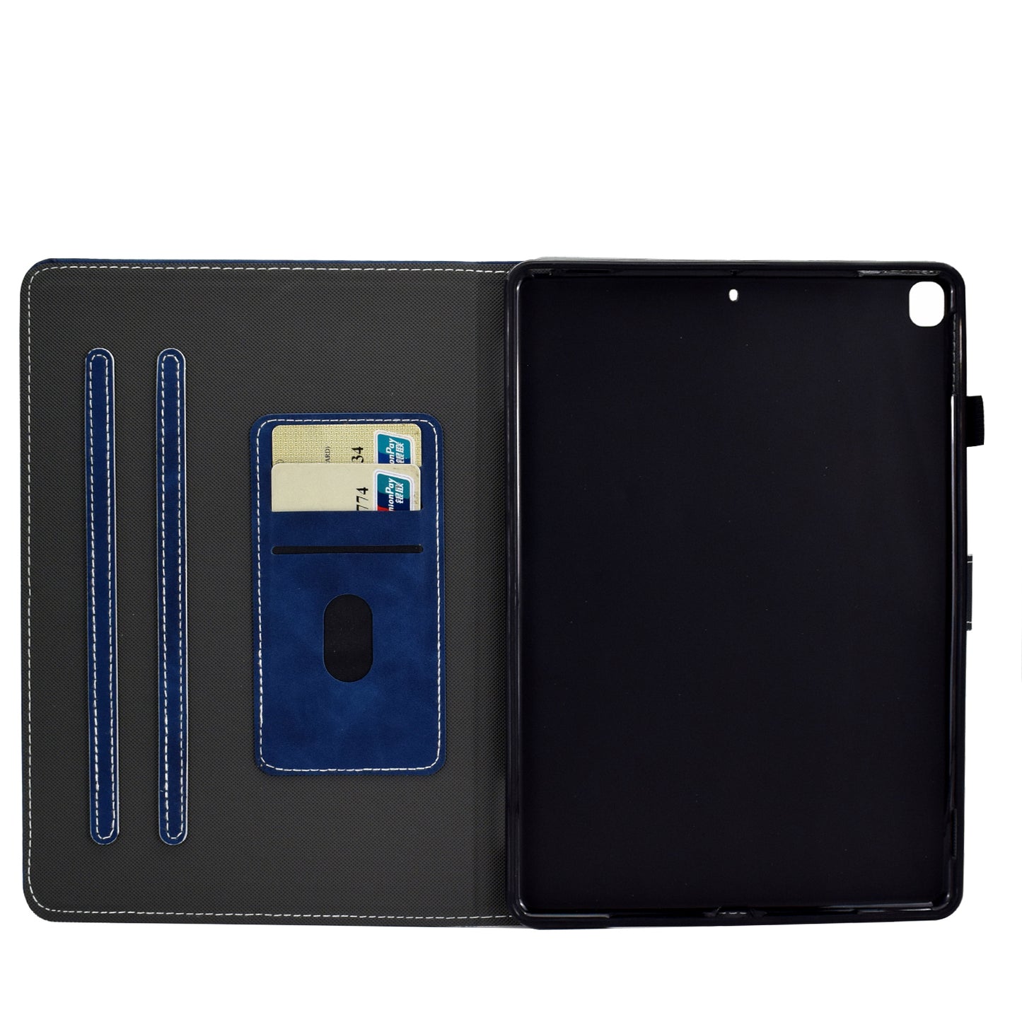 Solid Color Card Slots Stand Flip Leather Protective Cover for iPad 10.2 (2021)/(2020)/(2019) / iPad Air 10.5 inch (2019)
