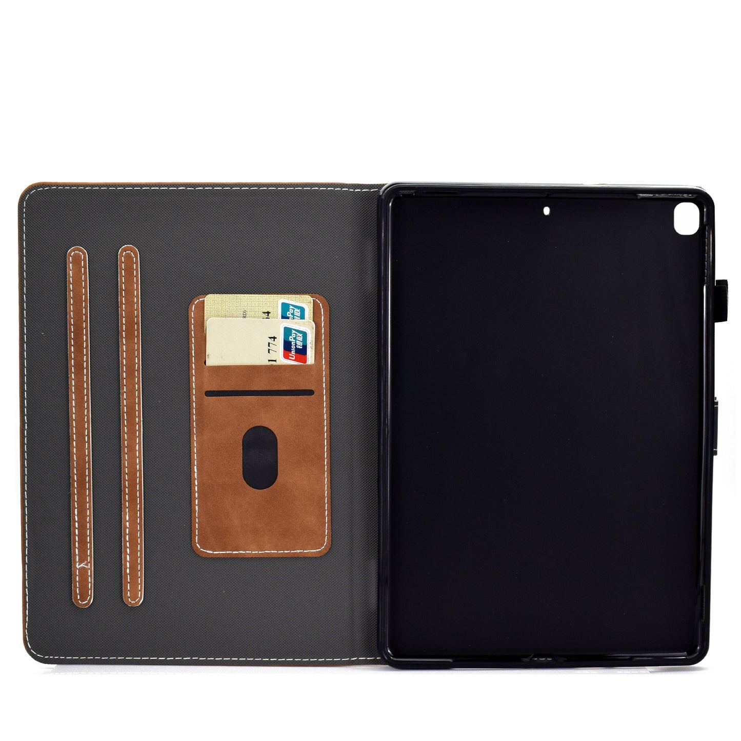 Solid Color Card Slots Stand Flip Leather Protective Cover for iPad 10.2 (2021)/(2020)/(2019) / iPad Air 10.5 inch (2019)