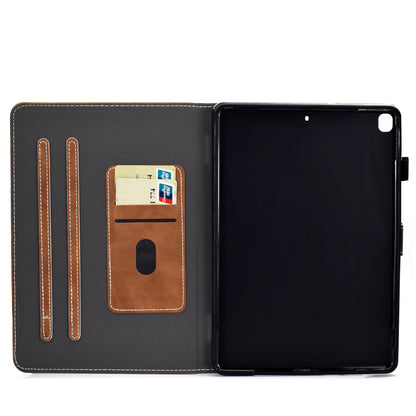 Solid Color Card Slots Stand Flip Leather Protective Cover for iPad 10.2 (2021)/(2020)/(2019) / iPad Air 10.5 inch (2019)