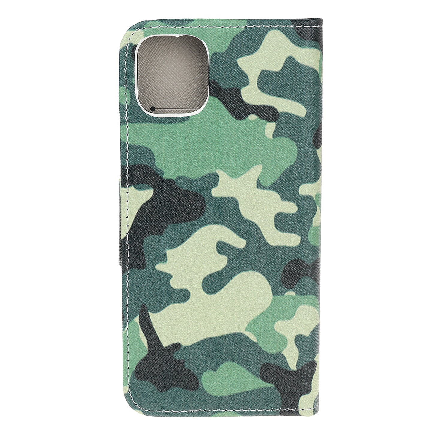 Cross Texture Pattern Printing Wallet Leather Cover Casing for iPhone 12 Pro 6.1-inch