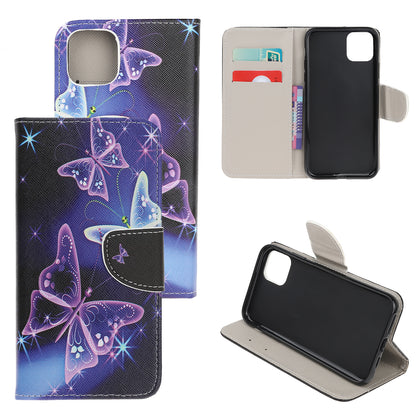 Cross Skin Printing Leather Cover with Strap for iPhone 12 Pro Max 6.7 inch