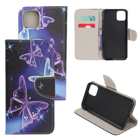 Cross Skin Printing Leather Cover with Strap for iPhone 12 Pro Max 6.7 inch