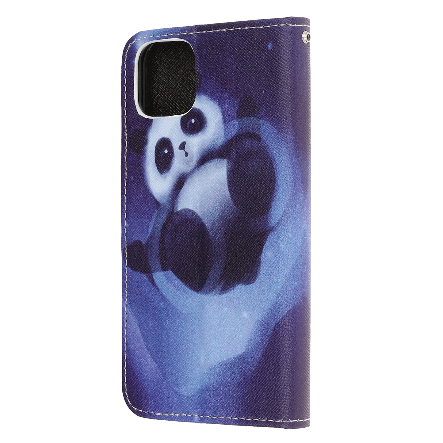 Cross Texture Pattern Printing Wallet Leather Phone Casing for iPhone 12 mini 5.4 inch
