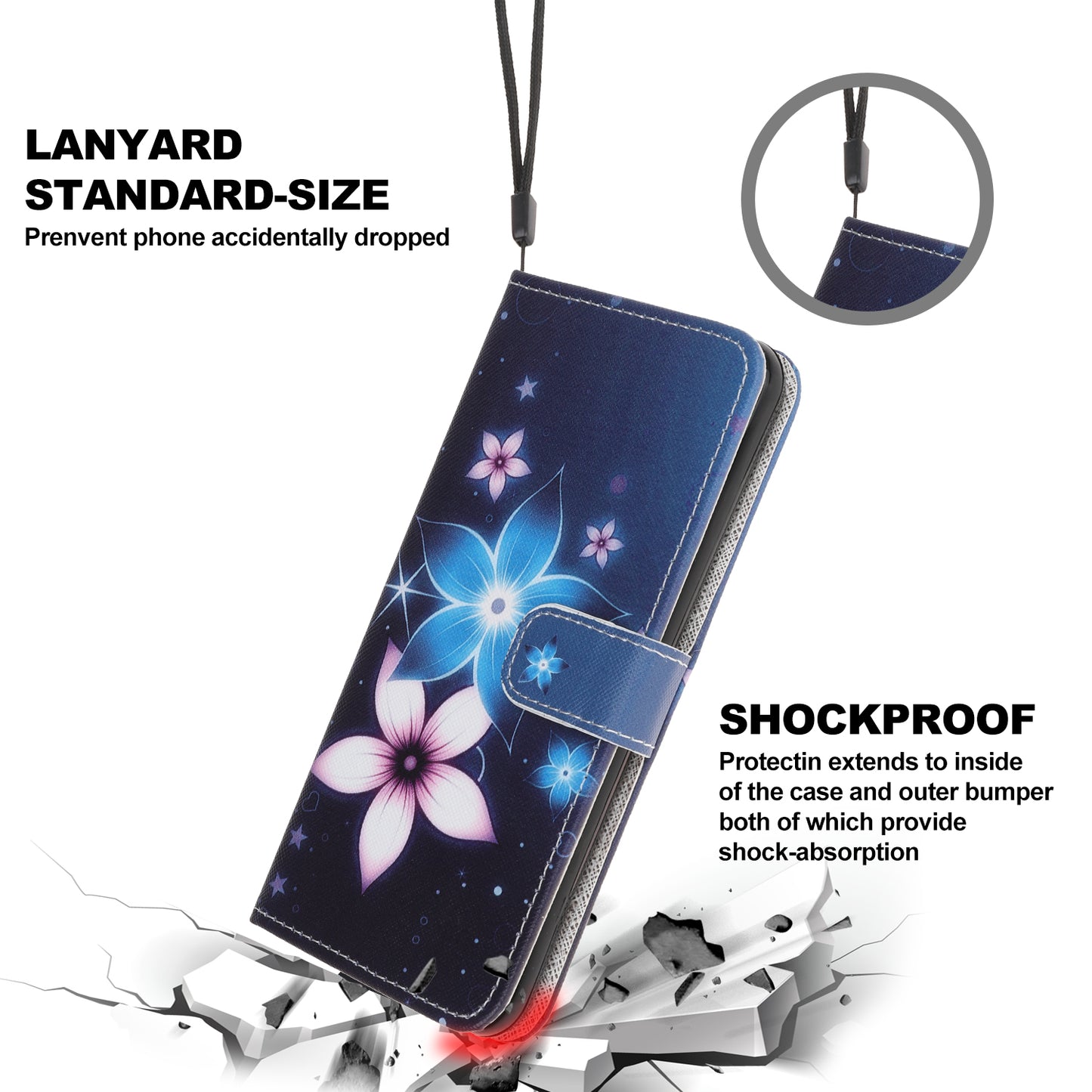 Cross Texture Pattern Printing Wallet Leather Phone Casing for iPhone 12 mini 5.4 inch