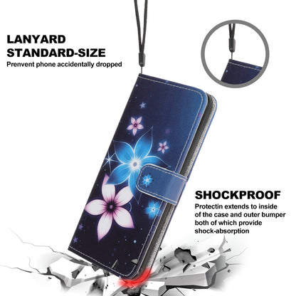Cross Texture Pattern Printing Wallet Leather Phone Casing for iPhone 12 mini 5.4 inch