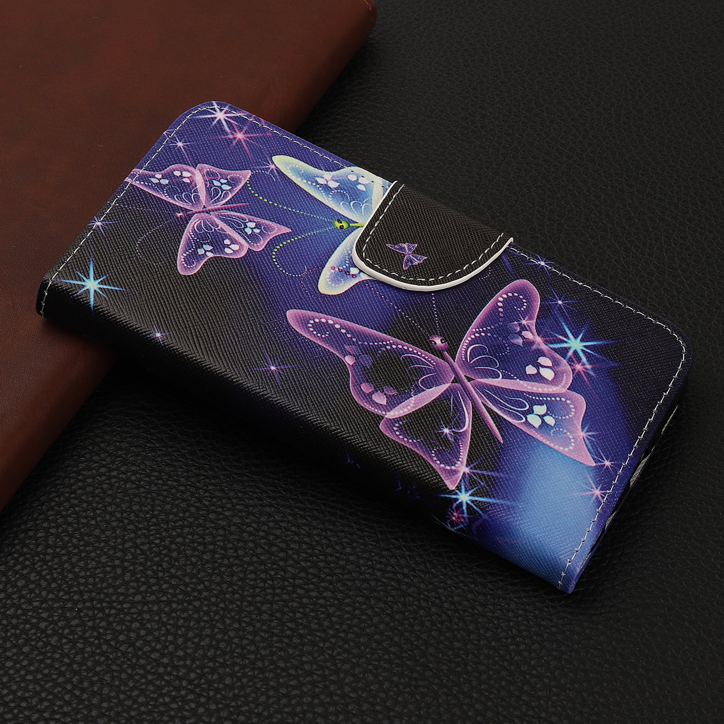 Pattern Printing Shell Leather Cover for iPhone 12 mini