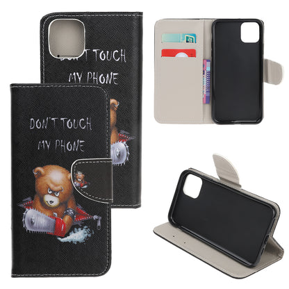 Pattern Printing Shell Leather Cover for iPhone 12 mini