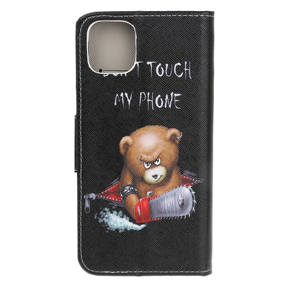 Pattern Printing Shell Leather Cover for iPhone 12 mini
