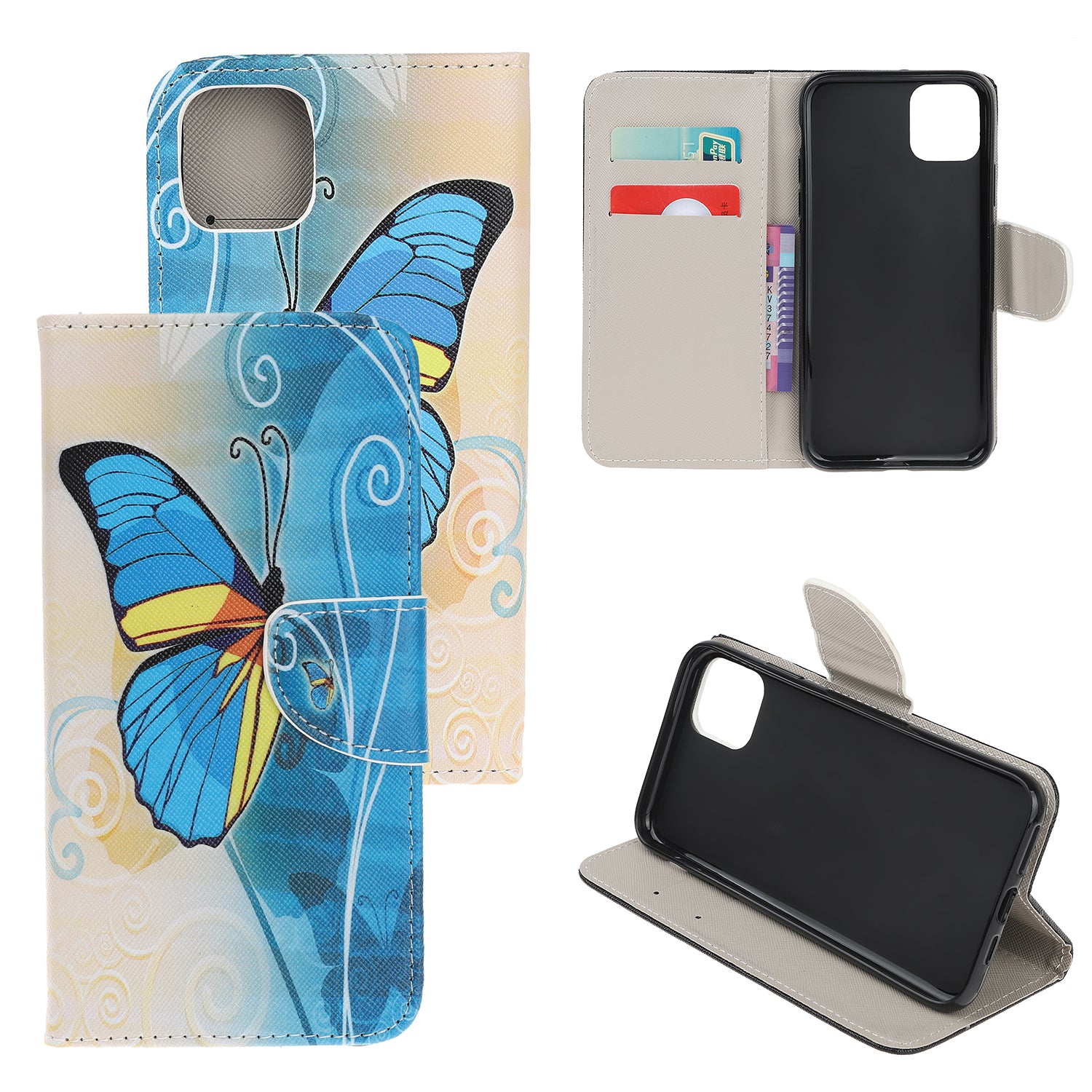 Pattern Printing Shell Leather Cover for iPhone 12 mini