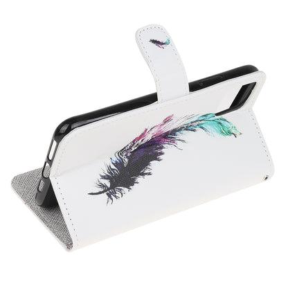 Printing Style Cross Skin Leather Protective Cover with Strap for iPhone 12 Pro 6.1 inch