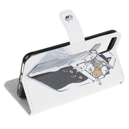 Printing Style Cross Skin Leather Protective Cover with Strap for iPhone 12 Pro 6.1 inch