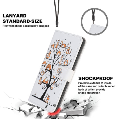 Printing Style Cross Skin Leather Protective Cover with Strap for iPhone 12 Pro 6.1 inch