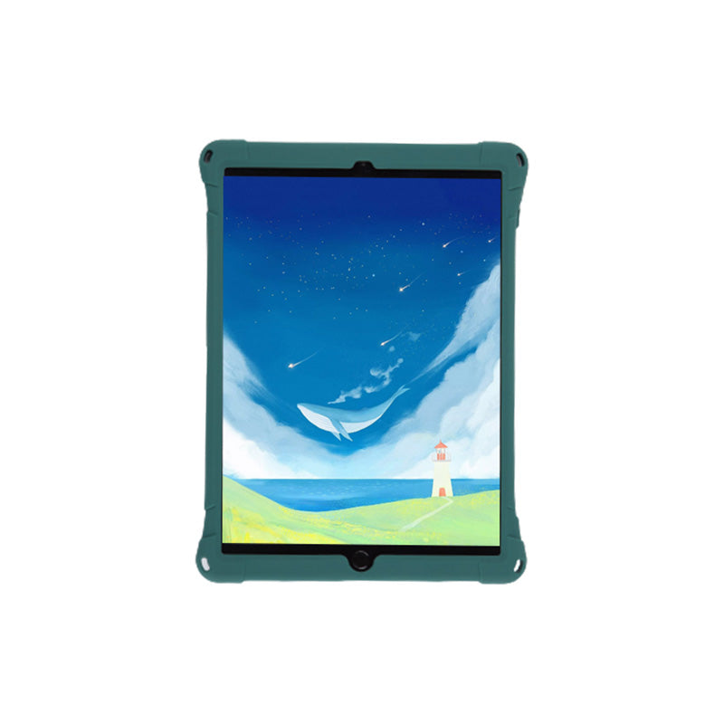 Kickstand PC Soft Silicone Case with Hanging Rope for iPad 10.2 (2021)/(2020)/(2019)/Air 10.5 inch (2019)