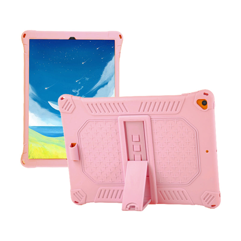 Kickstand PC Soft Silicone Case with Hanging Rope for iPad 10.2 (2021)/(2020)/(2019)/Air 10.5 inch (2019)
