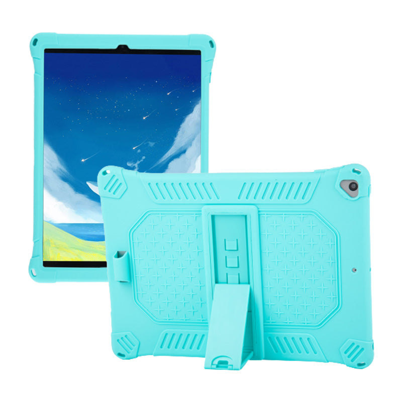 Kickstand PC Soft Silicone Case with Hanging Rope for iPad 10.2 (2021)/(2020)/(2019)/Air 10.5 inch (2019)