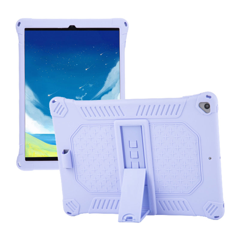 Kickstand PC Soft Silicone Case with Hanging Rope for iPad 10.2 (2021)/(2020)/(2019)/Air 10.5 inch (2019)