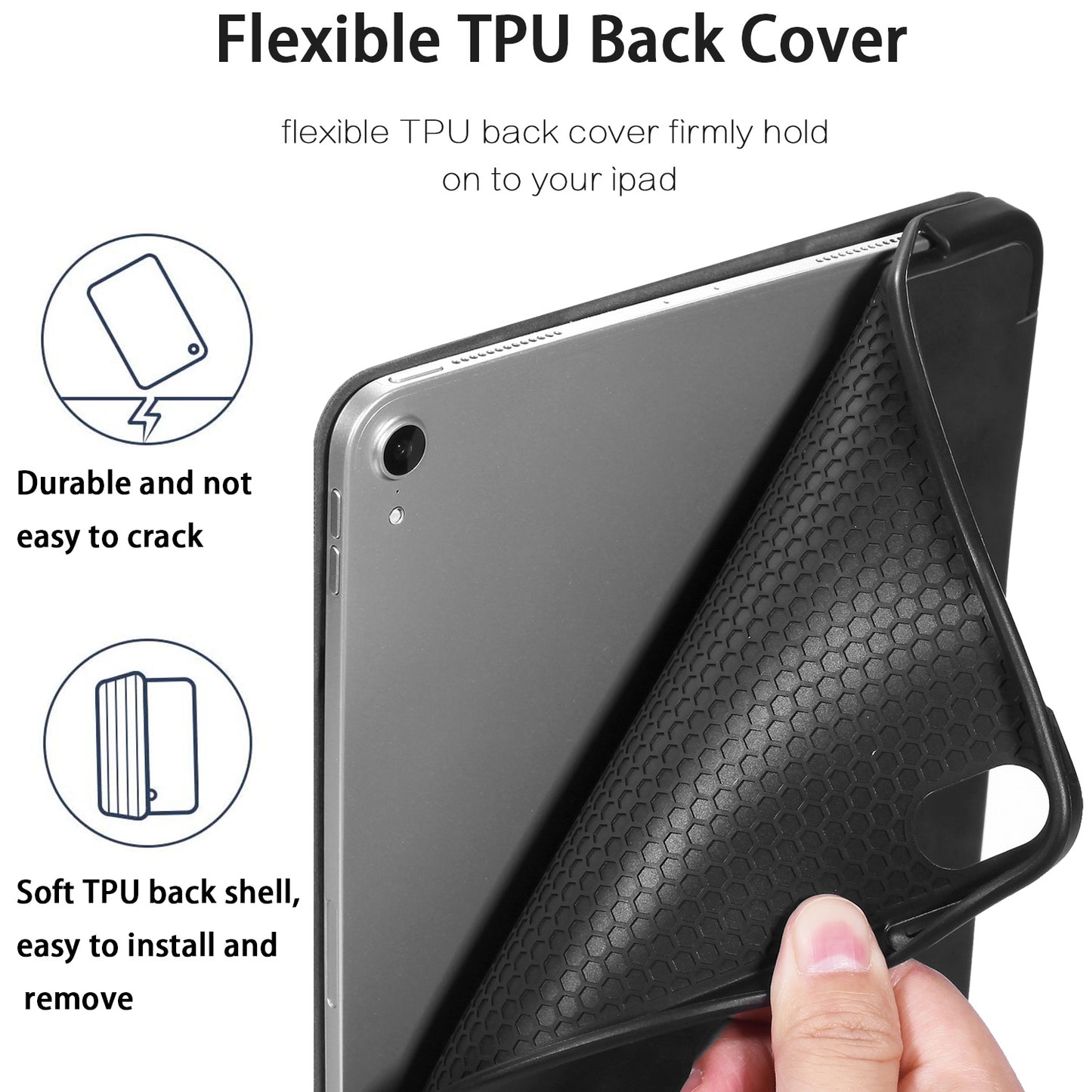 DG.MING See Series Auto Wake & Sleep Leather Protective Case for Apple iPad Air (2020)/Air (2022)/Pro 11-inch (2018)