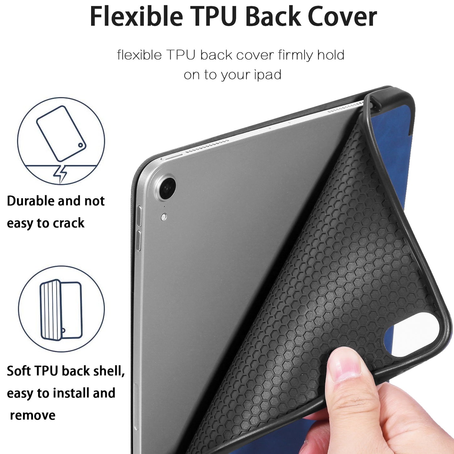 DG.MING See Series Auto Wake & Sleep Leather Protective Case for Apple iPad Air (2020)/Air (2022)/Pro 11-inch (2018)