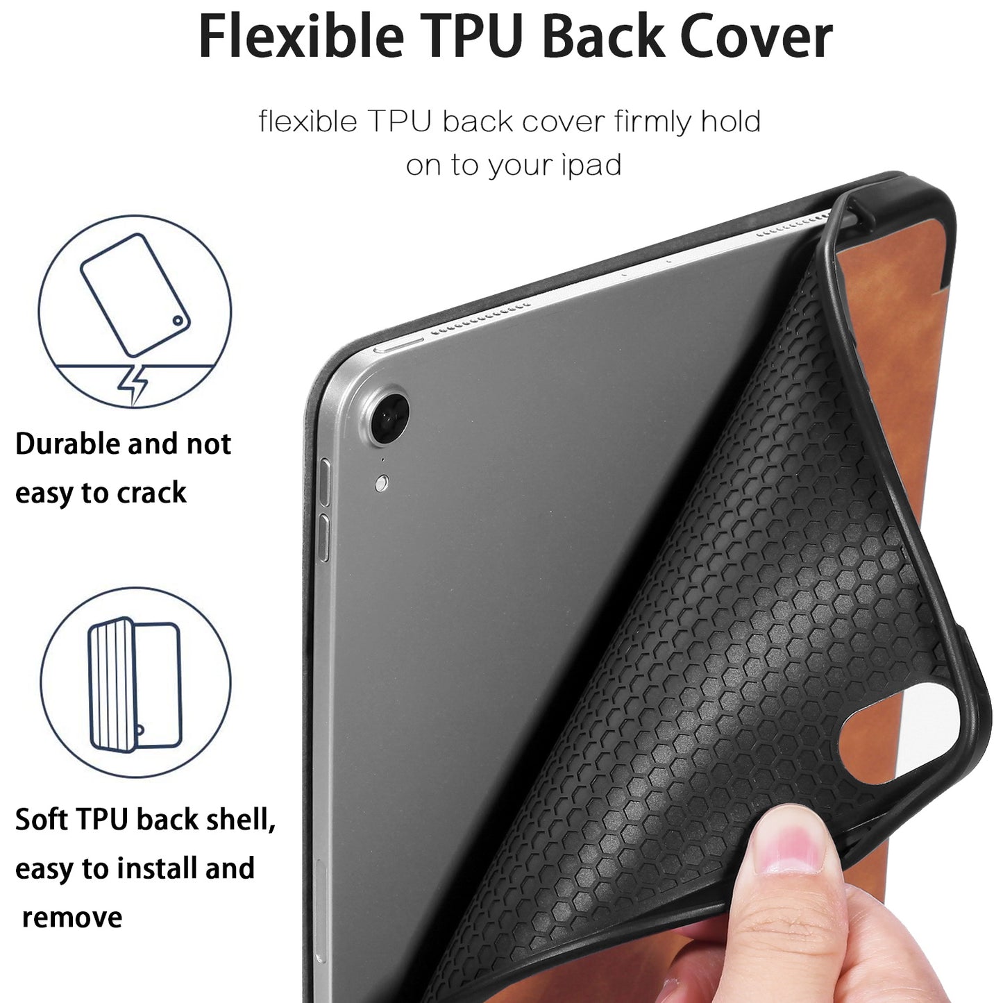 DG.MING See Series Auto Wake & Sleep Leather Protective Case for Apple iPad Air (2020)/Air (2022)/Pro 11-inch (2018)