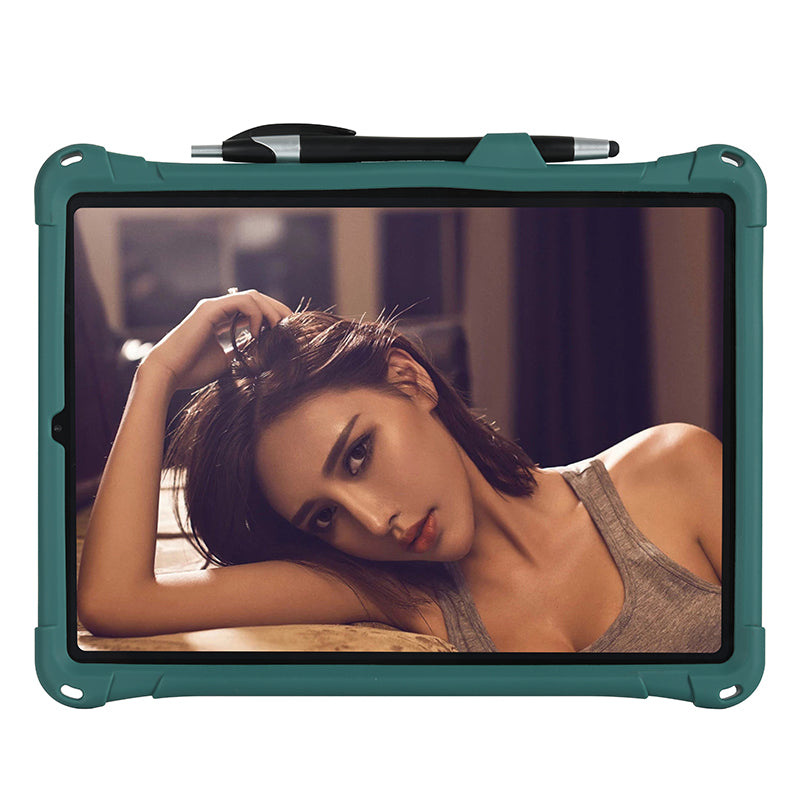 Kickstand PC Soft Silicone Case with Lanyard for iPad Air (2020)/Air (2022)/Pro 11-inch (2021)(2020)(2018)