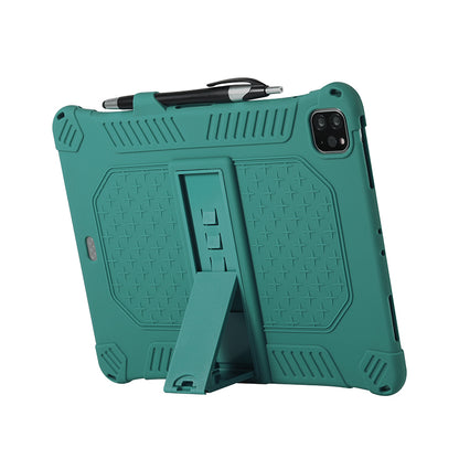 Kickstand PC Soft Silicone Case with Lanyard for iPad Air (2020)/Air (2022)/Pro 11-inch (2021)(2020)(2018)