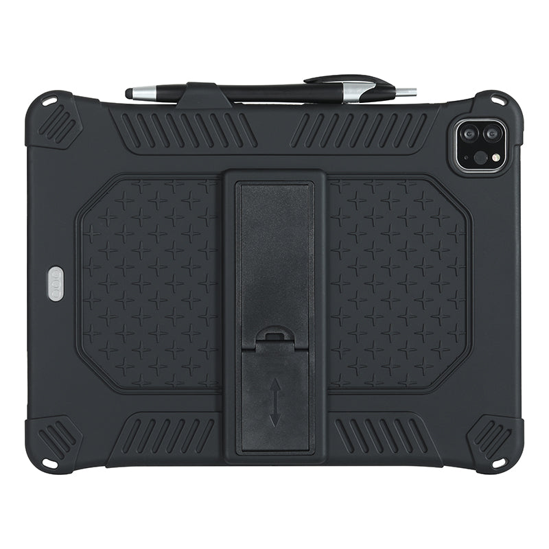 Kickstand PC Soft Silicone Case with Lanyard for iPad Air (2020)/Air (2022)/Pro 11-inch (2021)(2020)(2018)