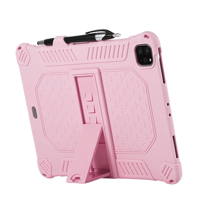 Kickstand PC Soft Silicone Case with Lanyard for iPad Air (2020)/Air (2022)/Pro 11-inch (2021)(2020)(2018)