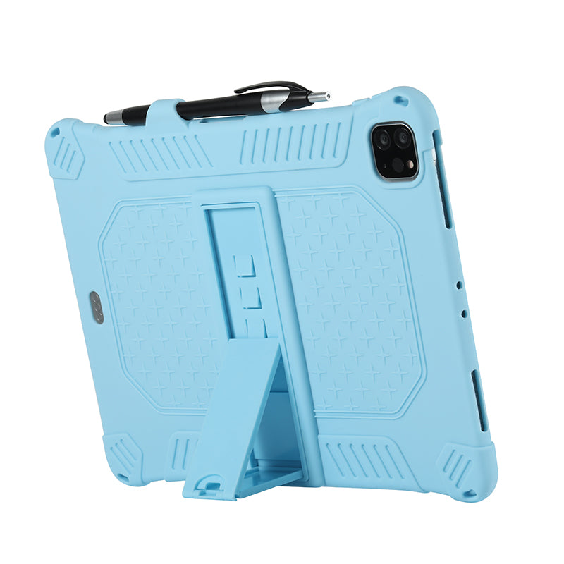 Kickstand PC Soft Silicone Case with Lanyard for iPad Air (2020)/Air (2022)/Pro 11-inch (2021)(2020)(2018)
