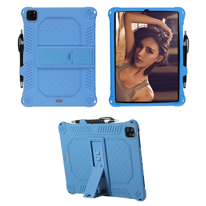Kickstand PC Soft Silicone Case with Lanyard for iPad Air (2020)/Air (2022)/Pro 11-inch (2021)(2020)(2018)