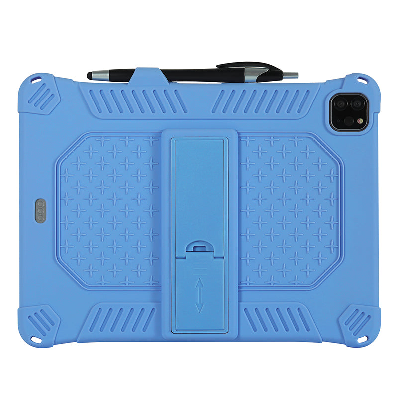 Kickstand PC Soft Silicone Case with Lanyard for iPad Air (2020)/Air (2022)/Pro 11-inch (2021)(2020)(2018)