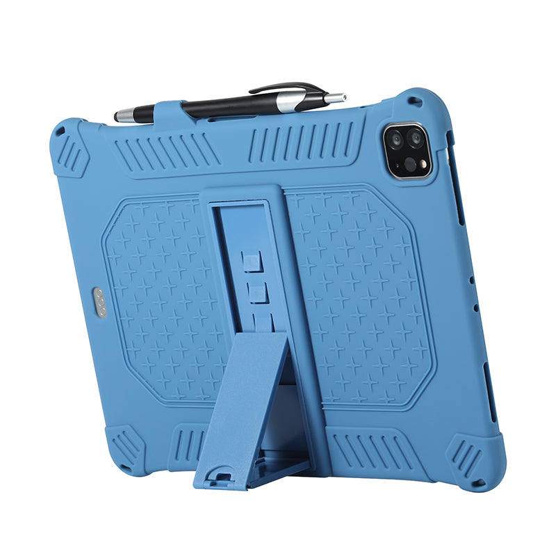 Kickstand PC Soft Silicone Case with Lanyard for iPad Air (2020)/Air (2022)/Pro 11-inch (2021)(2020)(2018)