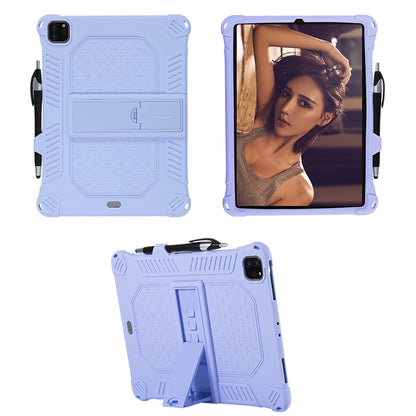 Kickstand PC Soft Silicone Case with Lanyard for iPad Air (2020)/Air (2022)/Pro 11-inch (2021)(2020)(2018)