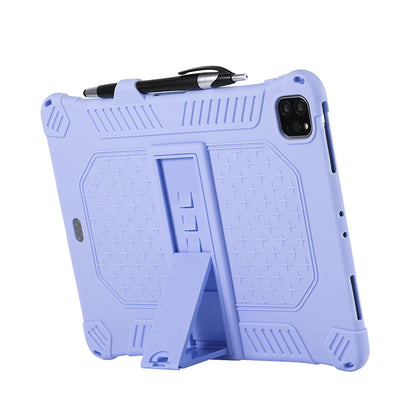Kickstand PC Soft Silicone Case with Lanyard for iPad Air (2020)/Air (2022)/Pro 11-inch (2021)(2020)(2018)