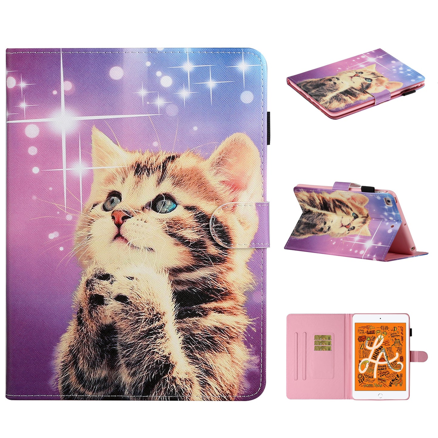 Printing Skin Leather Tablet Shell for iPad mini (2019) 7.9 inch/4/3/2/1