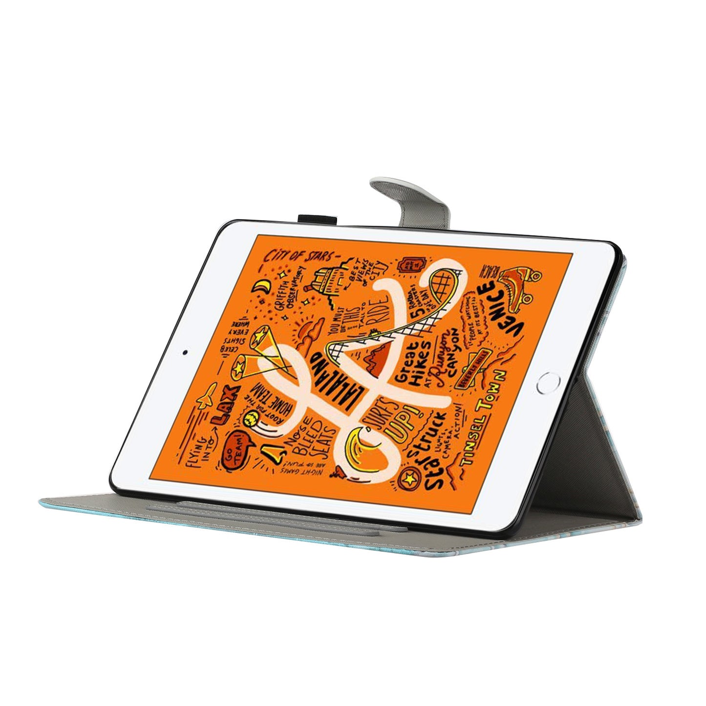 Printing Skin Leather Tablet Shell for iPad mini (2019) 7.9 inch/4/3/2/1