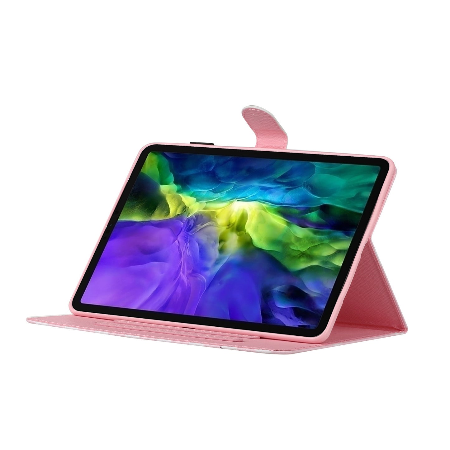 Pattern Printing Leather Stand Shell with Card Slots for iPad Pro 11-inch (2020) (2018)