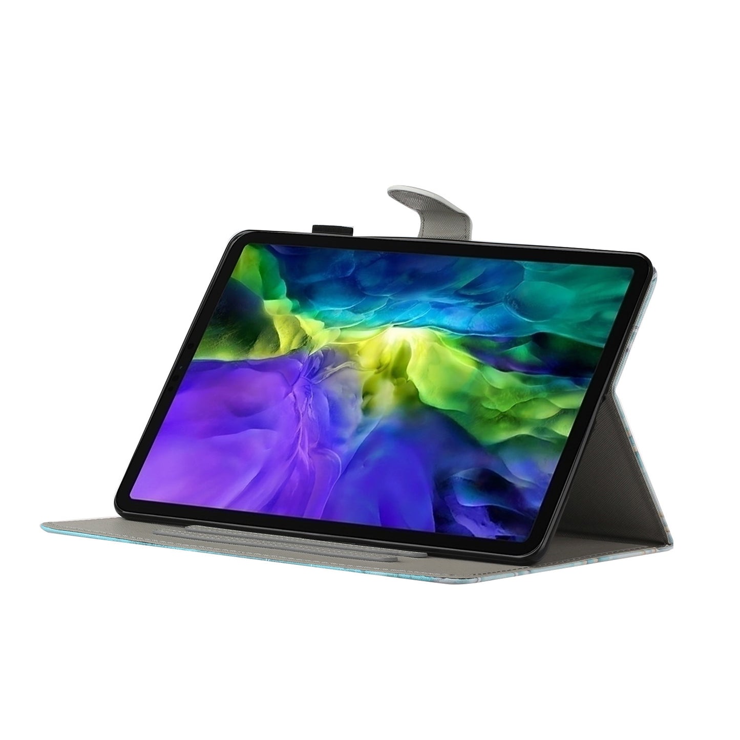 Pattern Printing Leather Stand Shell with Card Slots for iPad Pro 11-inch (2020) (2018)