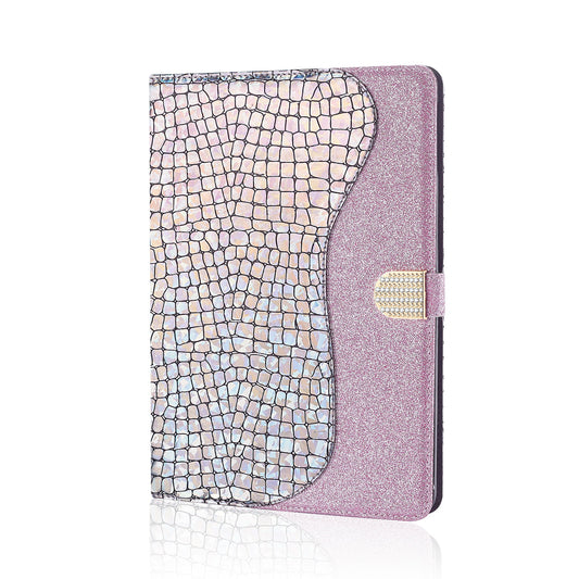 Crocodile Texture Flash Powder Leather Stand Tablet Case with Card Slots for iPad Pro 11-inch (2020)