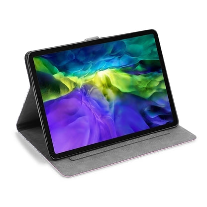 Crocodile Texture Flash Powder Leather Stand Tablet Case with Card Slots for iPad Pro 11-inch (2020)