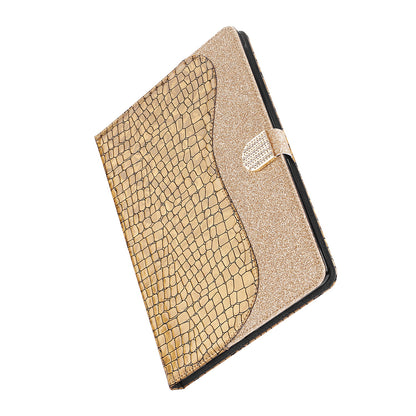 Crocodile Texture Flash Powder Leather Stand Tablet Case with Card Slots for iPad Pro 11-inch (2020)