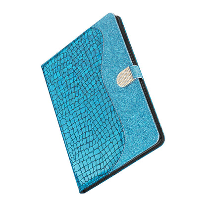 Crocodile Texture Flash Powder Leather Stand Tablet Case with Card Slots for iPad Pro 11-inch (2020)