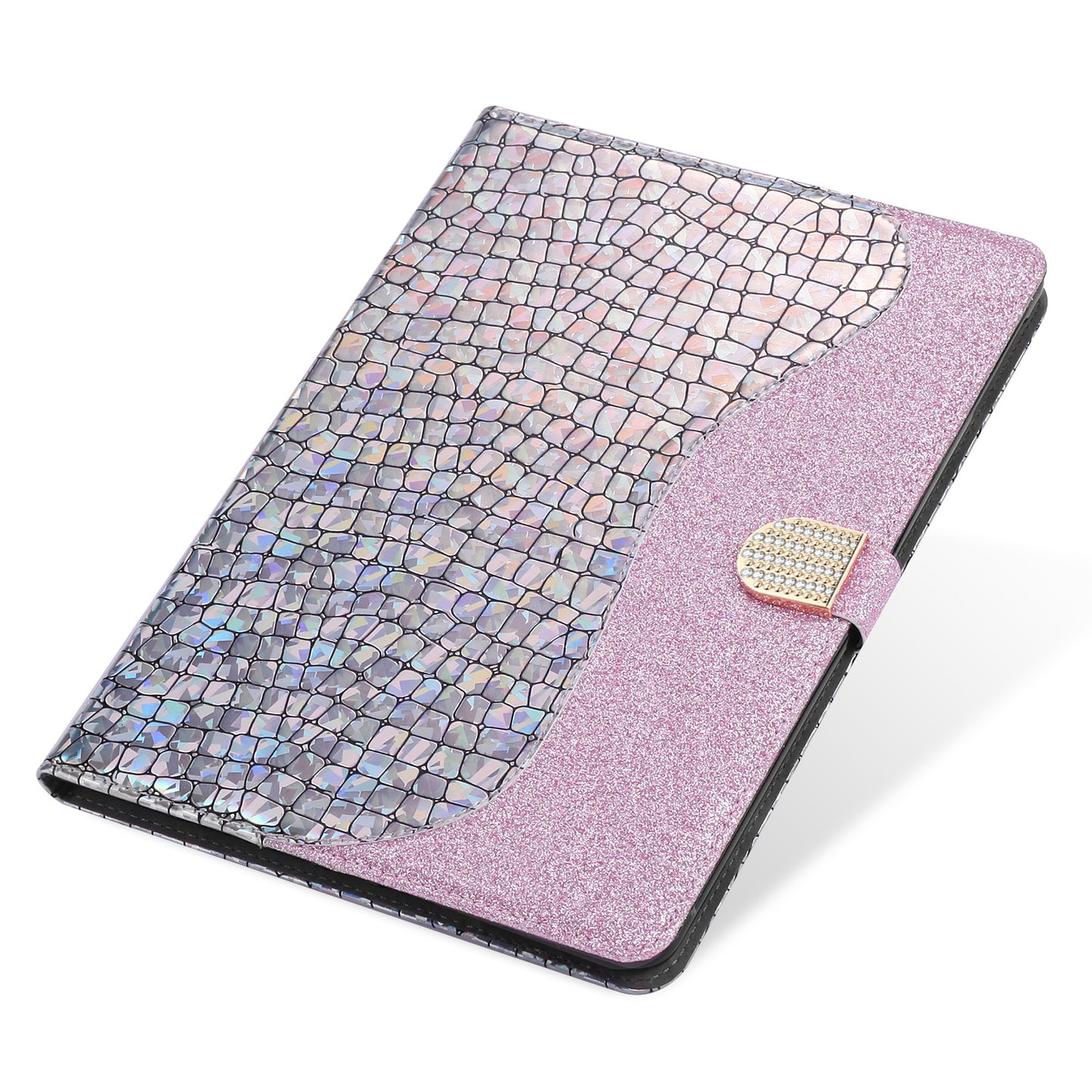 Crocodile Skin Flash Powder Leather Tablet Case for iPad 9.7-inch (2018) / 9.7-inch (2017) / Pro 9.7 inch (2016) / Air 2 / Air (2013)